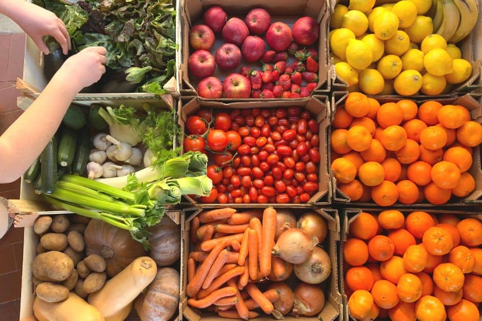 frutas y verduras de temporada